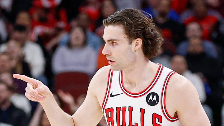 Mar 23, 2026; Chicago, Illinois, USA; Chicago Bulls guard Josh Giddey (3) reacts after scoring against the Houston Rockets during the first half at United Center. Mandatory Credit: Kamil Krzaczynski-Imagn Images Mar 23, 2026; Chicago, Illinois, USA; Chicago Bulls guard Josh Giddey (3) reacts after scoring against the Houston Rockets during the first half at United Center. Mandatory Credit: Kamil Krzaczynski-Imagn Images
