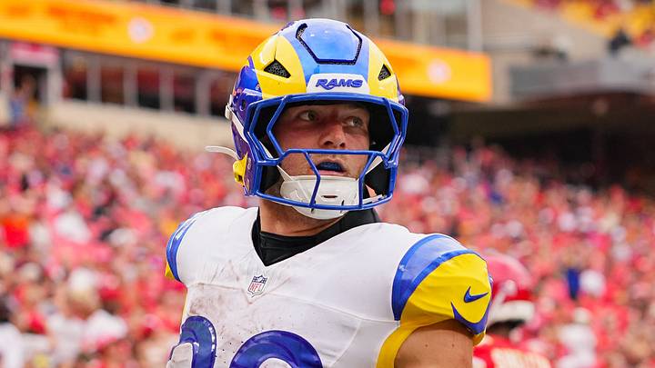 Los Angeles Rams running back Dean Connors. Los Angeles Rams running back Dean Connors.