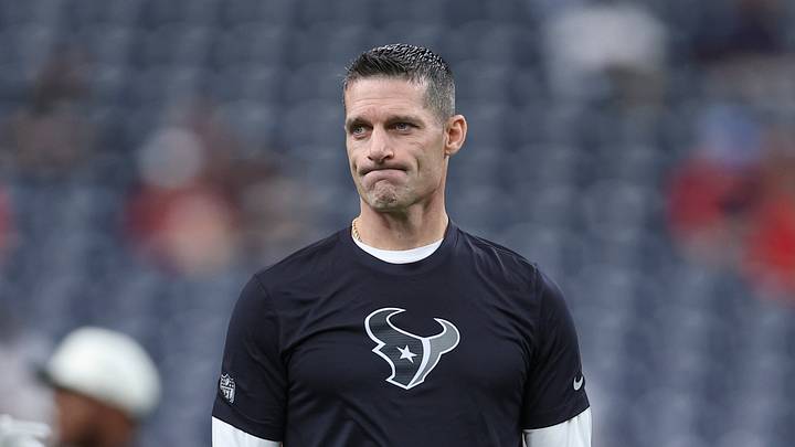 Aug 13, 2026; Houston, Texas, USA; Houston Texans general manager Nick Caserio watches during practice before the game against the Los Angeles Chargers at Reliant Stadium. Mandatory Credit: Troy Taormina-Imagn Images Aug 13, 2026; Houston, Texas, USA; Houston Texans general manager Nick Caserio watches during practice before the game against the Los Angeles Chargers at Reliant Stadium. Mandatory Credit: Troy Taormina-Imagn Images