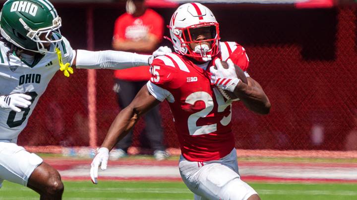 Nebraska running back Jamal Rule runs the ball during the Huskers' season opener against Ohio. Nebraska running back Jamal Rule runs the ball during the Huskers' season opener against Ohio.