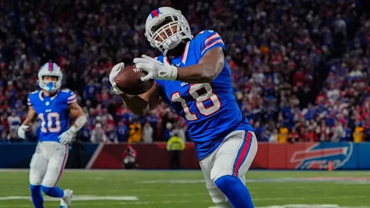Nov 17, 2024; Orchard Park, New York, USA; Buffalo Bills wide receiver Amari Cooper (18) / Gregory Fisher-Imagn Images