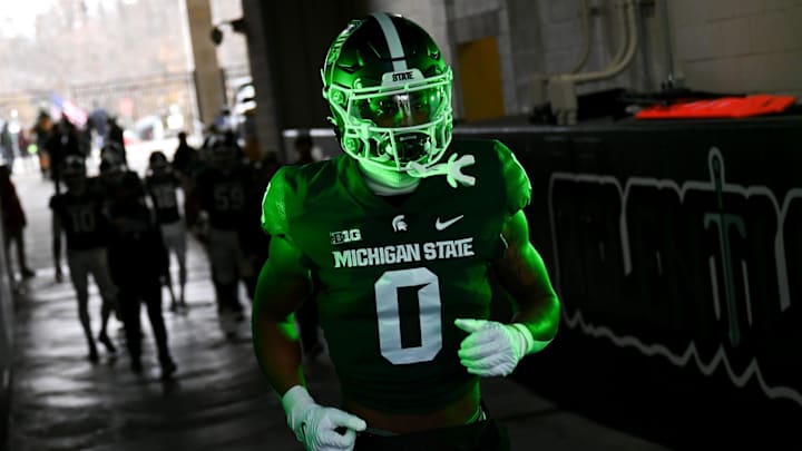 Michigan State's Keon Coleman heads out of the tunnel before the football game against Rutgers on Saturday, Nov. 12, 2022, in East Lansing.
221112 Msu Rutgers Fb 029a Michigan State's Keon Coleman heads out of the tunnel before the football game against Rutgers on Saturday, Nov. 12, 2022, in East Lansing.
221112 Msu Rutgers Fb 029a