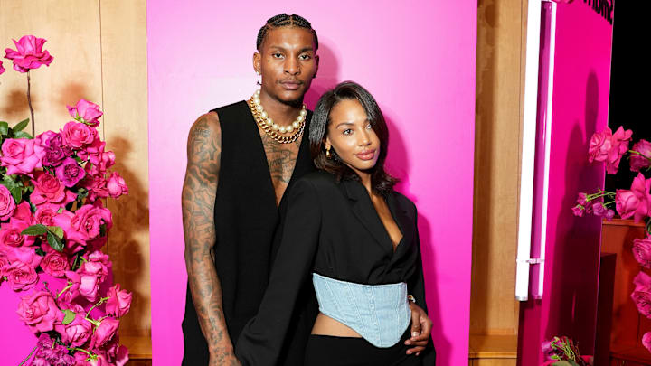 Kevin Porter Jr. y Kysre Gondrezick en un evento de la revista Vogue