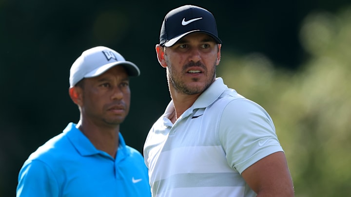 Brooks Koepka (with Tiger Woods at the 2020 Memorial Tournament) is coming back to the PGA Tour through a program that Woods helped put together. Brooks Koepka (with Tiger Woods at the 2020 Memorial Tournament) is coming back to the PGA Tour through a program that Woods helped put together.