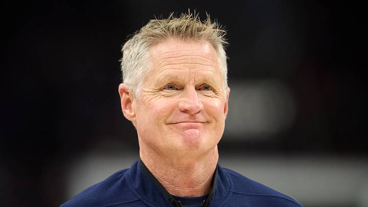 Apr 10, 2026; Sacramento, California, USA; Golden State Warriors head coach Steve Kerr looks on before the start of the game against the Sacramento Kings at Golden 1 Center. Mandatory Credit: Robert Edwards-Imagn Images
