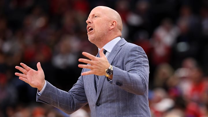 Nov 14, 2025; Inglewood, California, USA; UCLA Bruins head coach Mick Cronin reacts to a play during the first half of the Hall of Fame Series game against the Arizona Wildcats at Intuit Dome. Mandatory Credit: Kiyoshi Mio-Imagn Images Nov 14, 2025; Inglewood, California, USA; UCLA Bruins head coach Mick Cronin reacts to a play during the first half of the Hall of Fame Series game against the Arizona Wildcats at Intuit Dome. Mandatory Credit: Kiyoshi Mio-Imagn Images