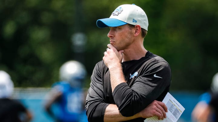 Detroit Lions offensive coordinator Ben Johnson