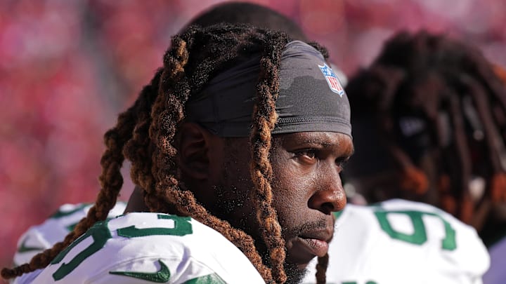 Former New York Jets defensive end Takkarist McKinley 