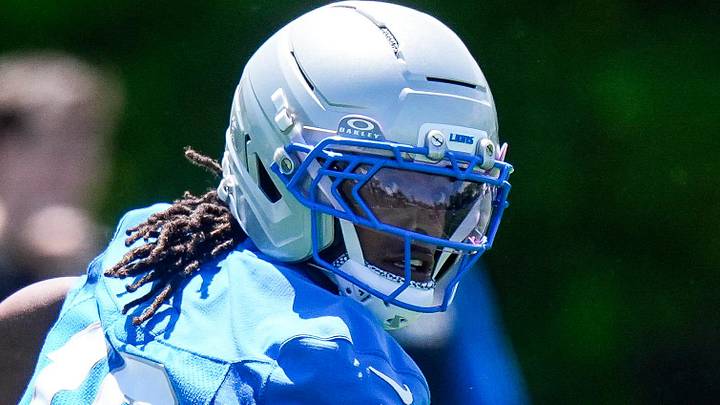 Detroit Lions running back Isiah Pacheco Detroit Lions running back Isiah Pacheco