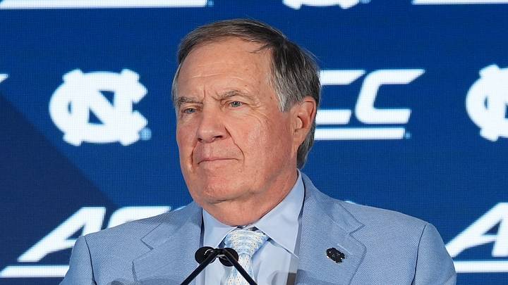 Jul 17, 2026; Charlotte, NC, USA; North Carolina head coach Bill Belichick talks with the media during interviews at Hilton Charlotte Uptown. Mandatory Credit: Jim Dedmon-Imagn Images Jul 17, 2026; Charlotte, NC, USA; North Carolina head coach Bill Belichick talks with the media during interviews at Hilton Charlotte Uptown. Mandatory Credit: Jim Dedmon-Imagn Images