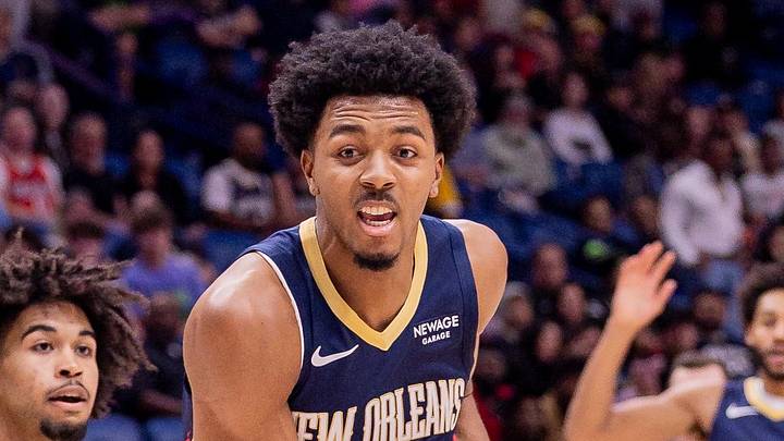Dec 20, 2025; New Orleans, Louisiana, USA; New Orleans Pelicans forward Trey Murphy III (25) dribbles against Indiana Pacers forward Isaiah Jackson (22) during the first half at Smoothie King Center. Mandatory Credit: Stephen Lew-Imagn Images Dec 20, 2025; New Orleans, Louisiana, USA; New Orleans Pelicans forward Trey Murphy III (25) dribbles against Indiana Pacers forward Isaiah Jackson (22) during the first half at Smoothie King Center. Mandatory Credit: Stephen Lew-Imagn Images