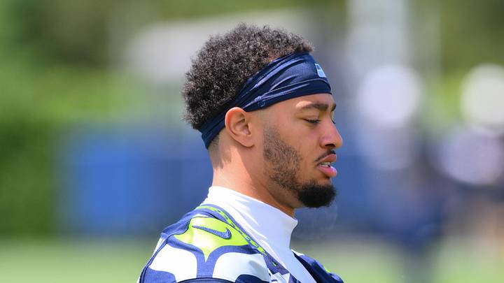 Seattle Seahawks wide receiver Jaxon Smith-Njigba during minicamp at Virginia Mason Athletic Center. Seattle Seahawks wide receiver Jaxon Smith-Njigba during minicamp at Virginia Mason Athletic Center.