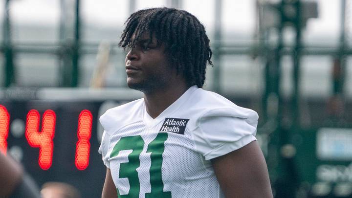 New York Jets edge rusher David Bailey New York Jets edge rusher David Bailey