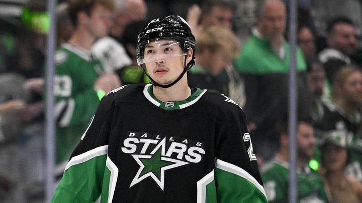 Apr 28, 2026; Dallas, Texas, USA; Dallas Stars left wing Jason Robertson (21) looks on during the third period against the Minnesota Wild in game five of the first round of the 2026 Stanley Cup Playoffs at American Airlines Center. Mandatory Credit: Jerome Miron-Imagn Images Apr 28, 2026; Dallas, Texas, USA; Dallas Stars left wing Jason Robertson (21) looks on during the third period against the Minnesota Wild in game five of the first round of the 2026 Stanley Cup Playoffs at American Airlines Center. Mandatory Credit: Jerome Miron-Imagn Images