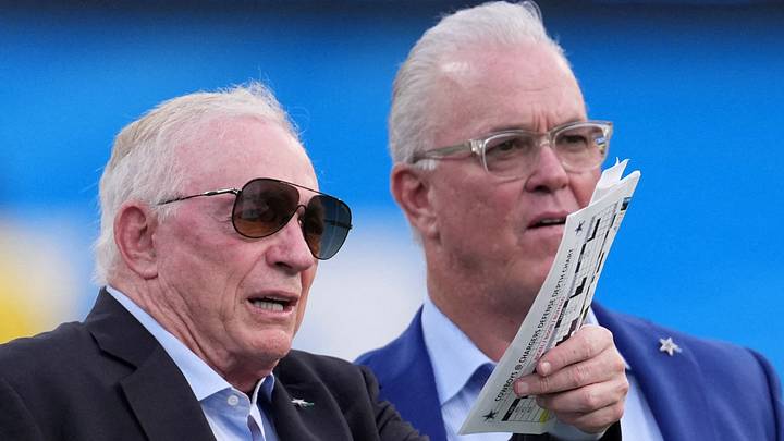 Dallas Cowboys owner Jerry Jones (left) and chief executive vice president Stephen Jones (right) Dallas Cowboys owner Jerry Jones (left) and chief executive vice president Stephen Jones (right)