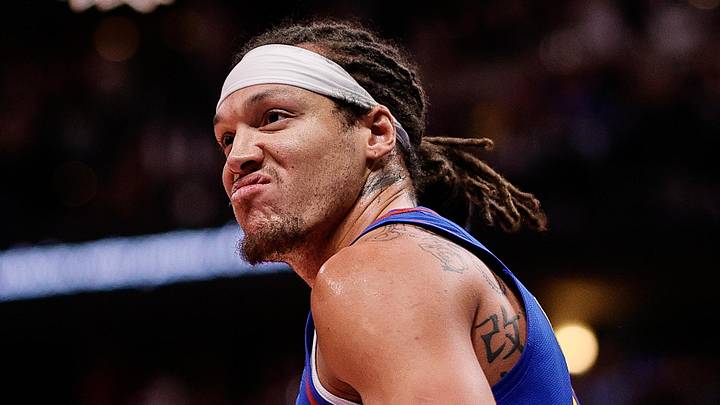 Nov 7, 2025; Denver, Colorado, USA; Denver Nuggets forward Aaron Gordon (32) reacts after a play in the third quarter against the Golden State Warriors at Ball Arena. Mandatory Credit: Isaiah J. Downing-Imagn Images Nov 7, 2025; Denver, Colorado, USA; Denver Nuggets forward Aaron Gordon (32) reacts after a play in the third quarter against the Golden State Warriors at Ball Arena. Mandatory Credit: Isaiah J. Downing-Imagn Images
