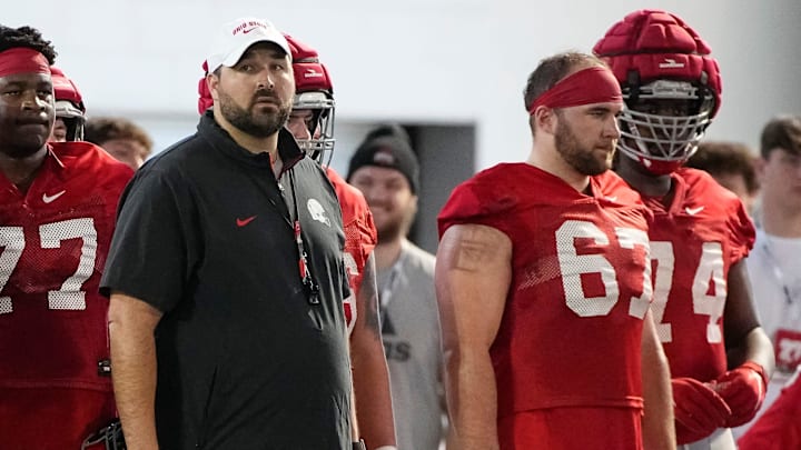 Ohio State Buckeyes offensive line coach Tyler Bowen