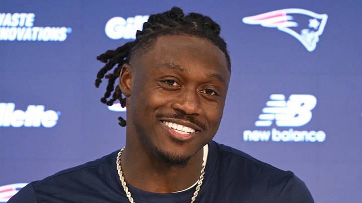 New England Patriots wide receiver A.J. Brown (1). New England Patriots wide receiver A.J. Brown (1).