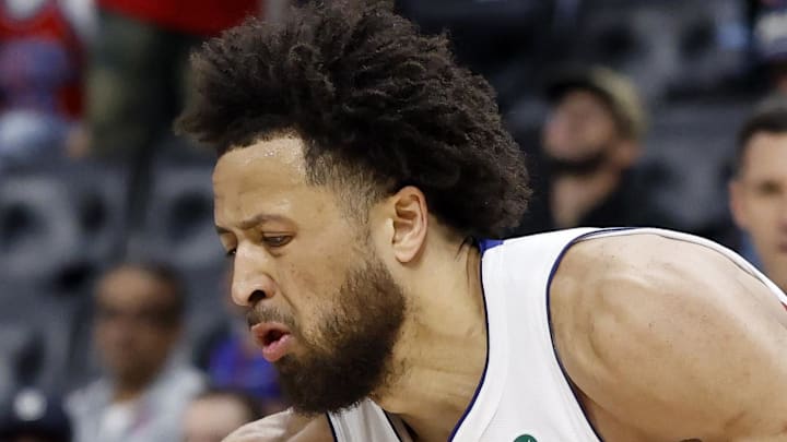Feb 25, 2026; Detroit, Michigan, USA;  Detroit Pistons guard Cade Cunningham (2): Rick Osentoski-Imagn Images