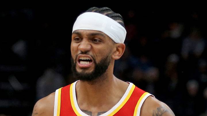 Atlanta Hawks guard Nickeil Alexander-Walker (7) reacts against the Memphis Grizzlies at FedExForum on January 21, 2026. Atlanta Hawks guard Nickeil Alexander-Walker (7) reacts against the Memphis Grizzlies at FedExForum on January 21, 2026.