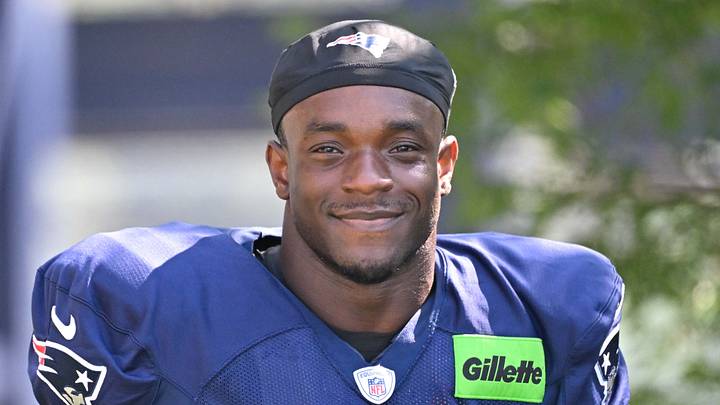 New England Patriots linebacker Monty Rice. New England Patriots linebacker Monty Rice.