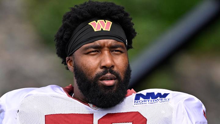 Washington Commanders offensive lineman Trent Scott