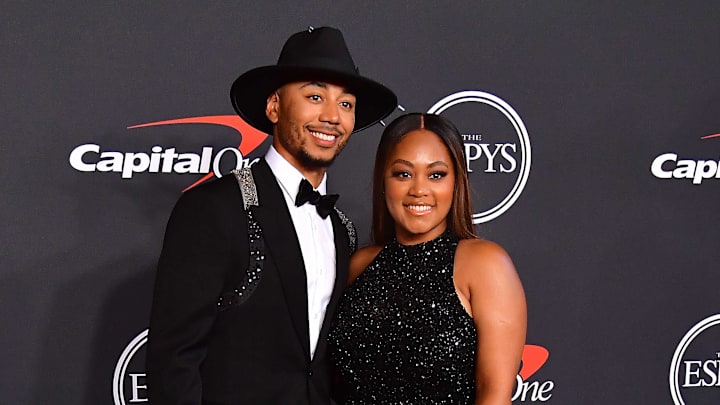 Los Angeles Dodgers player Mookie Betts and wife Brianna