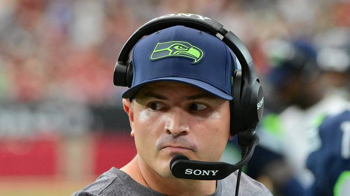 Seattle Seahawks head coach Mike Macdonald looks on in the second half against the Arizona Cardinals. Seattle Seahawks head coach Mike Macdonald looks on in the second half against the Arizona Cardinals.