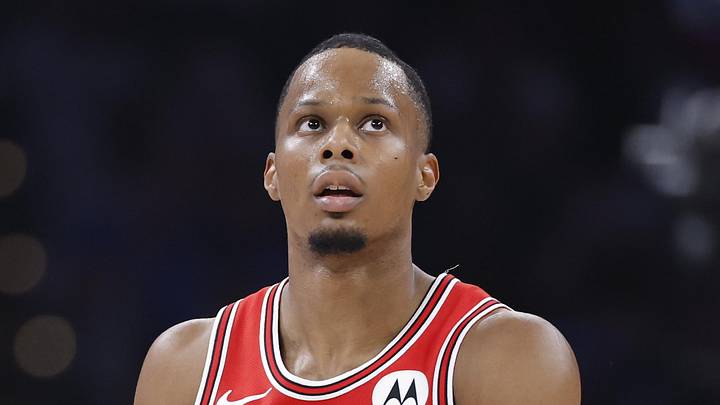 Mar 27, 2026; Oklahoma City, Oklahoma, USA; Chicago Bulls forward Isaac Okoro (35) gestures after scoring against the Oklahoma City Thunder during the first quarter at Paycom Center. Mandatory Credit: Alonzo Adams-Imagn Images