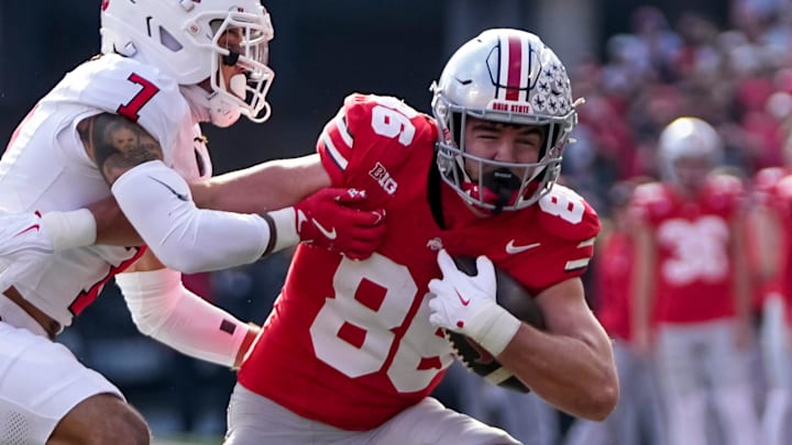 Ohio State Buckeyes tight end Max Klare Ohio State Buckeyes tight end Max Klare