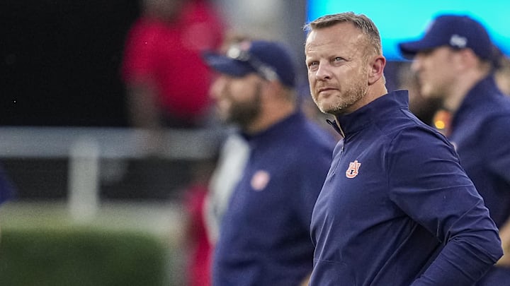 Auburn Tigers head coach Bryan Harsin