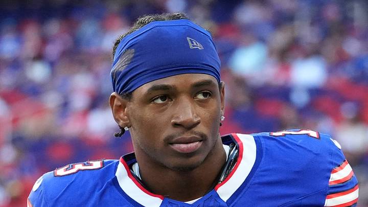 Aug 27, 2026; Orchard Park, New York, USA;  Buffalo Bills wide receiver Skyler Bell (13) looks on during warmups prior to the game against the Pittsburgh Steelers at New Highmark Stadium.  Mandatory Credit: Gregory Fisher-Imagn Images