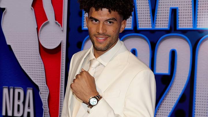 Jun 23, 2026; New York, NY, USA; Draft prospect Cameron Boozer poses for photos on the red carpet before the 2026 NBA draft at Barclays Center. Mandatory Credit: Brad Penner-Imagn Images Jun 23, 2026; New York, NY, USA; Draft prospect Cameron Boozer poses for photos on the red carpet before the 2026 NBA draft at Barclays Center. Mandatory Credit: Brad Penner-Imagn Images