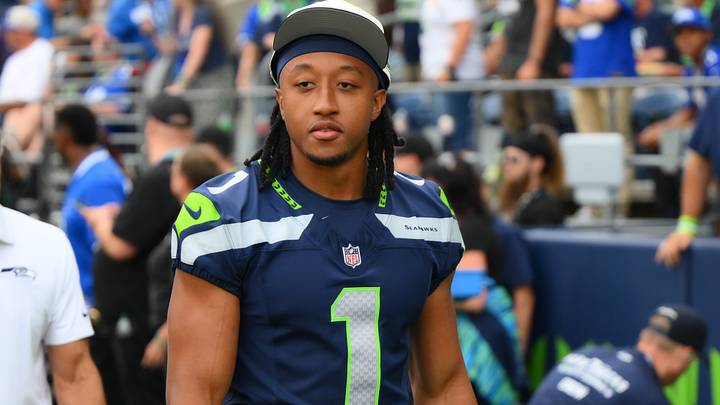 Seattle Seahawks cornerback Julian Neal before the game against the Dallas Cowboys at Lumen Field.