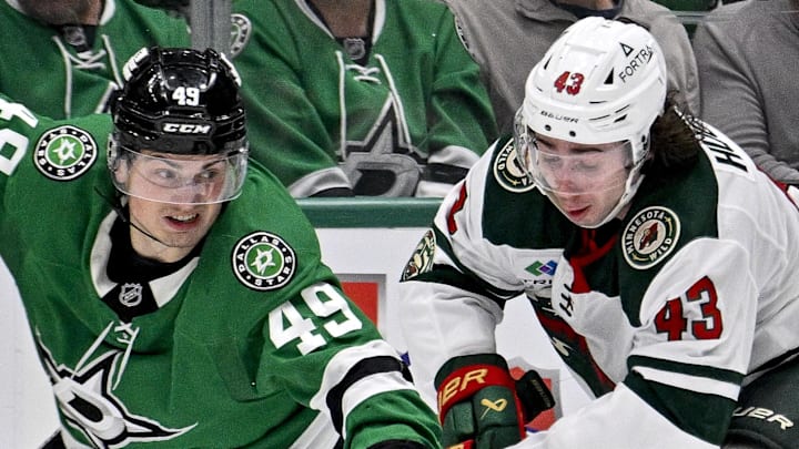 Injuries are already starting to pile up on the Stars ahead of their big playoff series with the Minnesota Wild. (Mandatory Credit: Jerome Miron-Imagn Images)