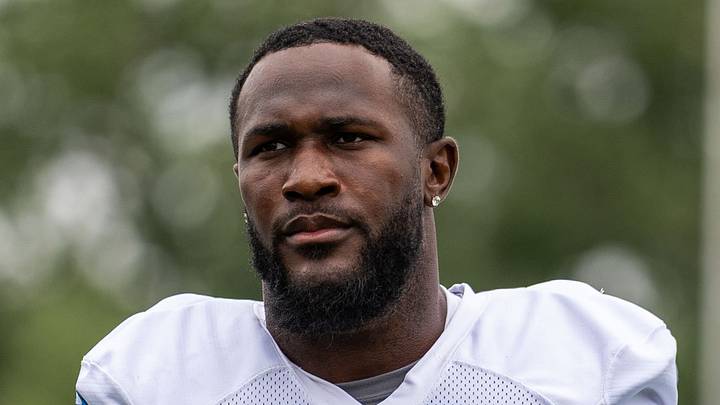 Detroit Lions linebacker Devin White (45). Detroit Lions linebacker Devin White (45).