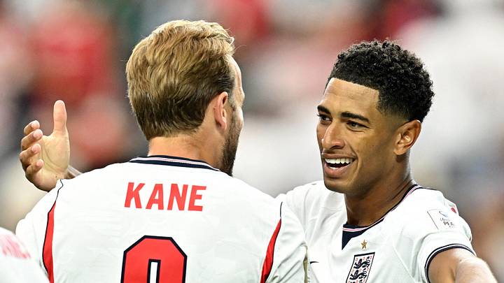 England's Jude Bellingham, Harry Kane