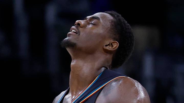 Detroit Pistons center Jalen Duren (0) reacts after the game against the Atlanta Hawks at Little Caesars Arena on Mar 25, 2026.