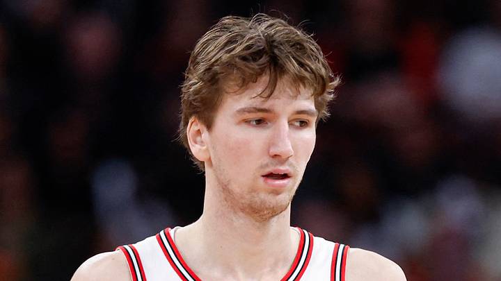 Feb 19, 2026; Chicago, Illinois, USA; Chicago Bulls forward Matas Buzelis (14) walks on the court during the second half at United Center. Mandatory Credit: Kamil Krzaczynski-Imagn Images Feb 19, 2026; Chicago, Illinois, USA; Chicago Bulls forward Matas Buzelis (14) walks on the court during the second half at United Center. Mandatory Credit: Kamil Krzaczynski-Imagn Images