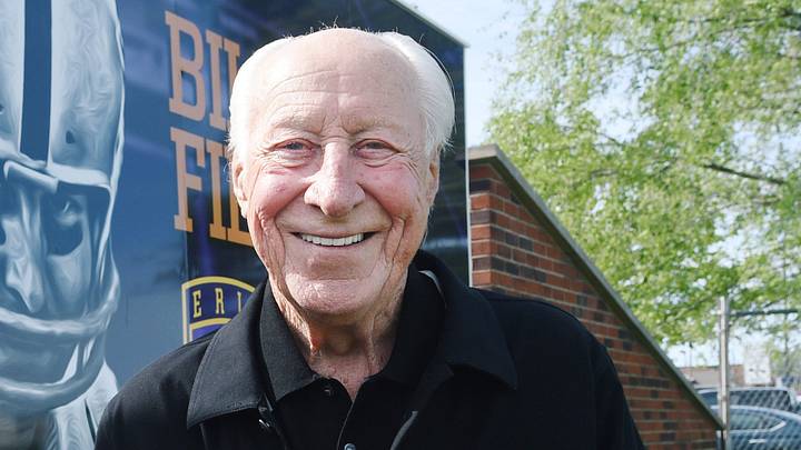 Fred Biletnikoff is shown prior to a dedication ceremony at Biletnikoff Field adjacent to Erie High School in Erie on May 25, 2023. Erie native and NFL Hall of Fame receiver Biletnikoff, 80, attended numerous events over the weekend marking the field's dedication. Fred Biletnikoff is shown prior to a dedication ceremony at Biletnikoff Field adjacent to Erie High School in Erie on May 25, 2023. Erie native and NFL Hall of Fame receiver Biletnikoff, 80, attended numerous events over the weekend marking the field's dedication.