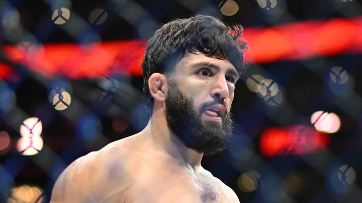 Sep 19, 2026; Los Angeles, California, USA;  Arman Tsarukyan (red gloves) looks on before a fight against Mauricio Ruffy (not pictured) during UFC 331 at Crypto.com Arena.  Mandatory Credit: Griffin Hooper-Imagn Images