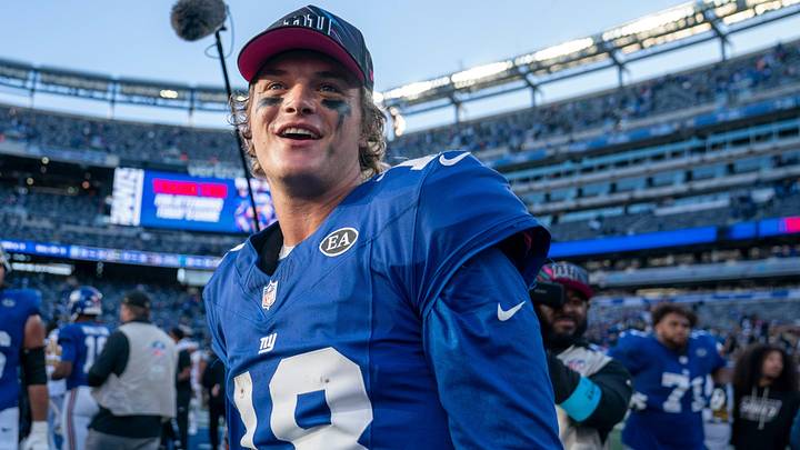 New York Giants quarterback J.J. McCarthy