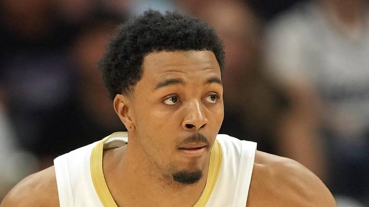 Apr 3, 2026; Sacramento, California, USA; New Orleans Pelicans forward Trey Murphy III (25): Darren Yamashita-Imagn Images
