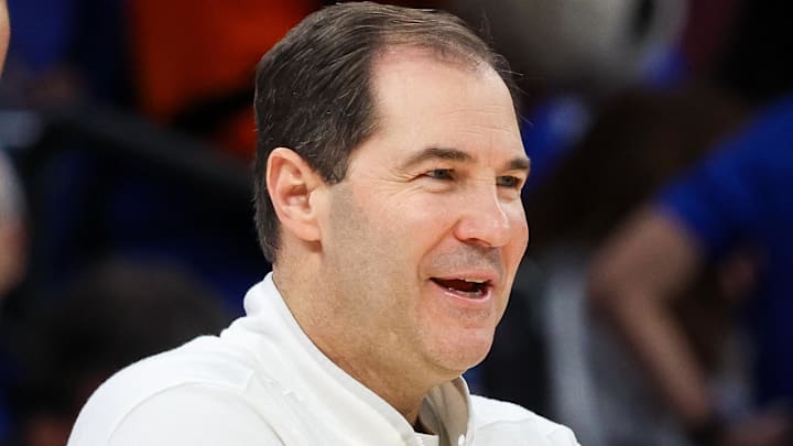 Dec 6, 2025; Memphis, Tennessee, USA; Baylor Bears head coach Scott Drew reacts against the Memphis Tigers during the first half at FedExForum. Mandatory Credit: Wesley Hale-Imagn Images Dec 6, 2025; Memphis, Tennessee, USA; Baylor Bears head coach Scott Drew reacts against the Memphis Tigers during the first half at FedExForum. Mandatory Credit: Wesley Hale-Imagn Images