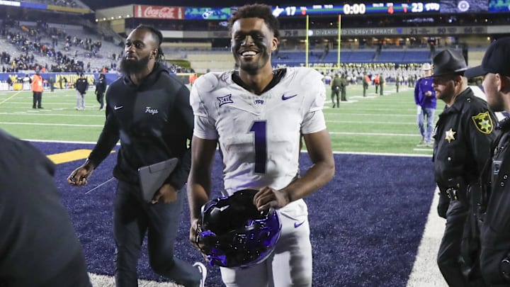 TCU wide receiver Eric McAlister (1) and the Horned Frogs could pull off an upset this weekend against BYU, according to college football analyst Josh Pate TCU wide receiver Eric McAlister (1) and the Horned Frogs could pull off an upset this weekend against BYU, according to college football analyst Josh Pate