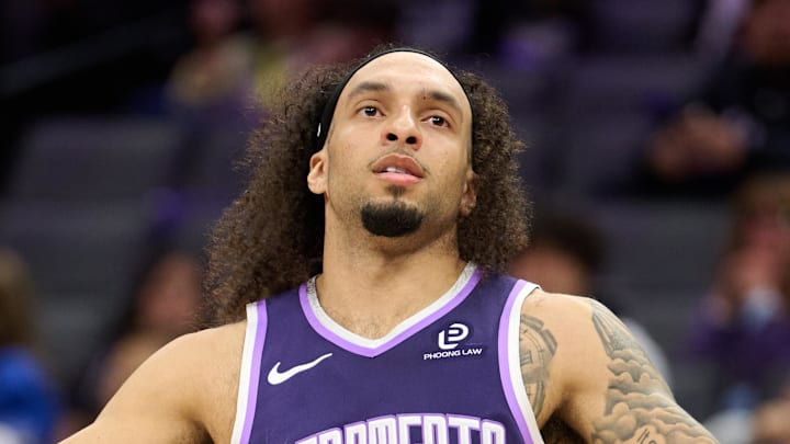 Apr 10, 2026; Sacramento, California, USA; Sacramento Kings guard Devin Carter (22) reacts to a call by a referee during the third quarter against the Golden State Warriors at Golden 1 Center. Mandatory Credit: Robert Edwards-Imagn Images Apr 10, 2026; Sacramento, California, USA; Sacramento Kings guard Devin Carter (22) reacts to a call by a referee during the third quarter against the Golden State Warriors at Golden 1 Center. Mandatory Credit: Robert Edwards-Imagn Images