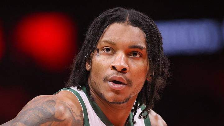 Milwaukee Bucks guard Kevin Porter Jr. (7) before a game against the Atlanta Hawks at State Farm Arena on March 14, 2026.