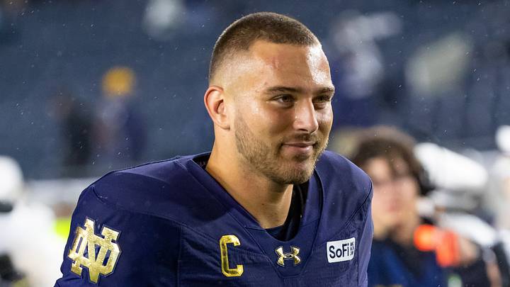 Notre Dame Fighting Irish quarterback CJ Carr Notre Dame Fighting Irish quarterback CJ Carr