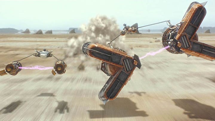 Star Wars Episode I: The Phantom Menace podracing. Image credit: StarWars.com