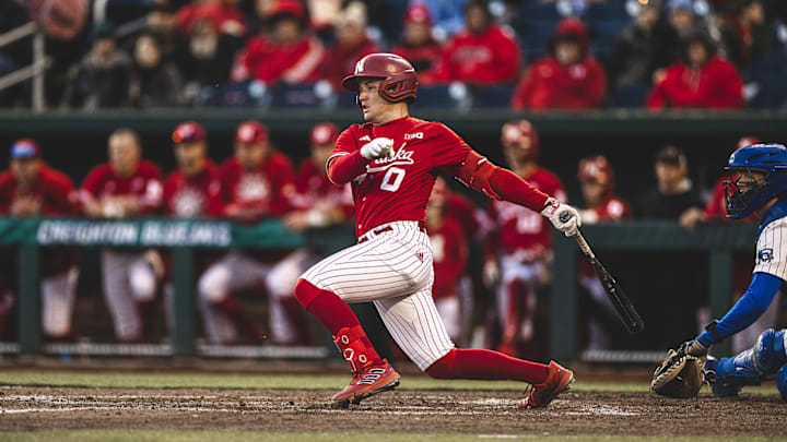 Nebraska's Cayden Brumbaugh had two hits, including a seventh-inning triple.